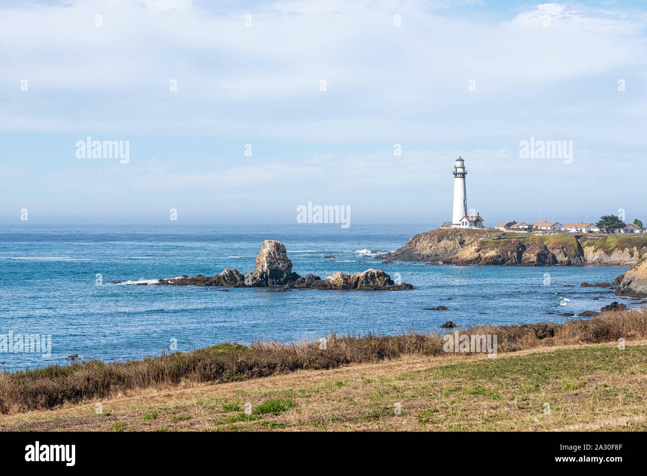 Pigeon Point Lighthouse. San Mateo County, Kalifornien. Stockfoto