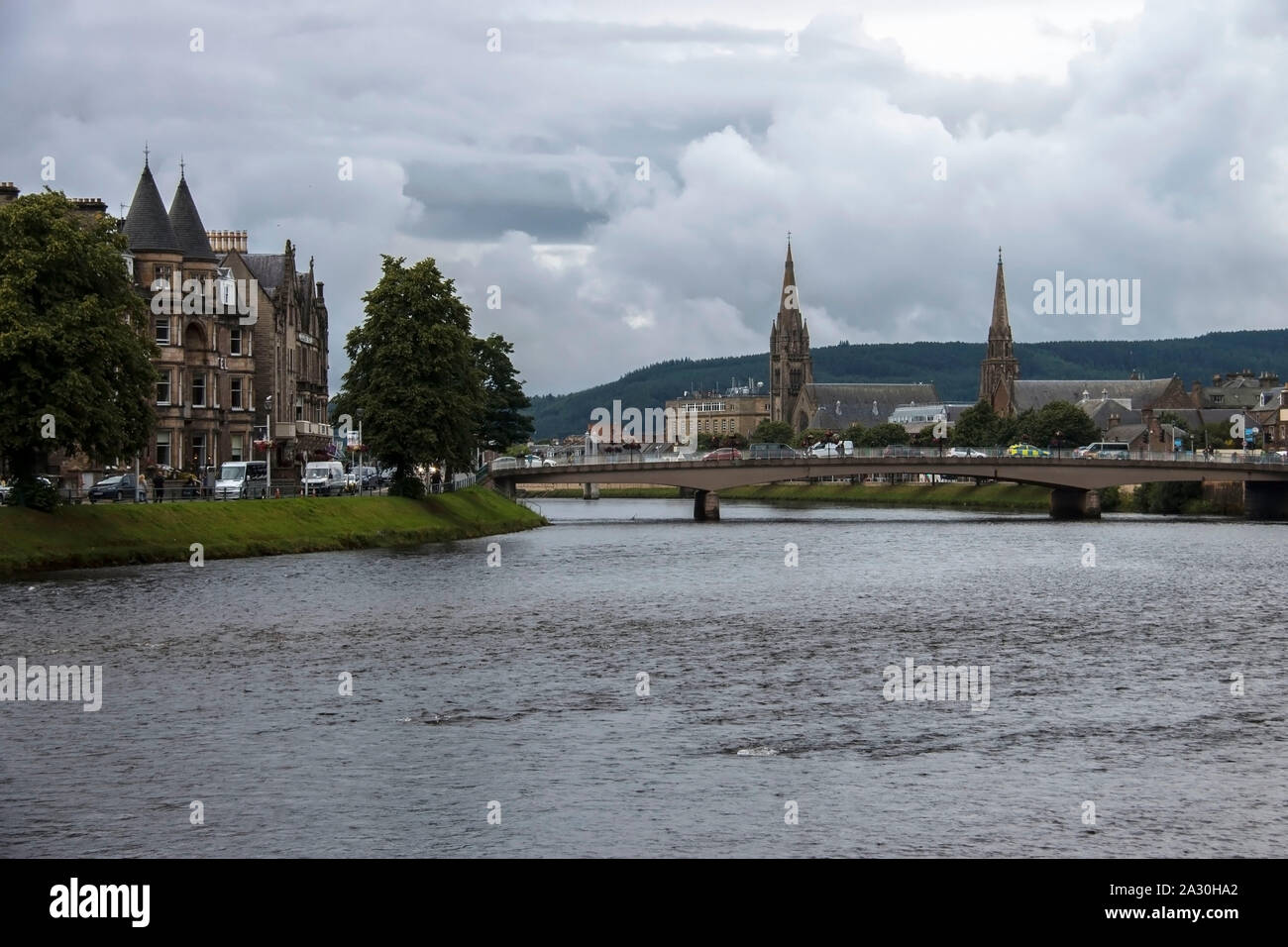 Inverness - alten Domstadt in den schottischen Highlands. Schottland, Großbritannien Stockfoto