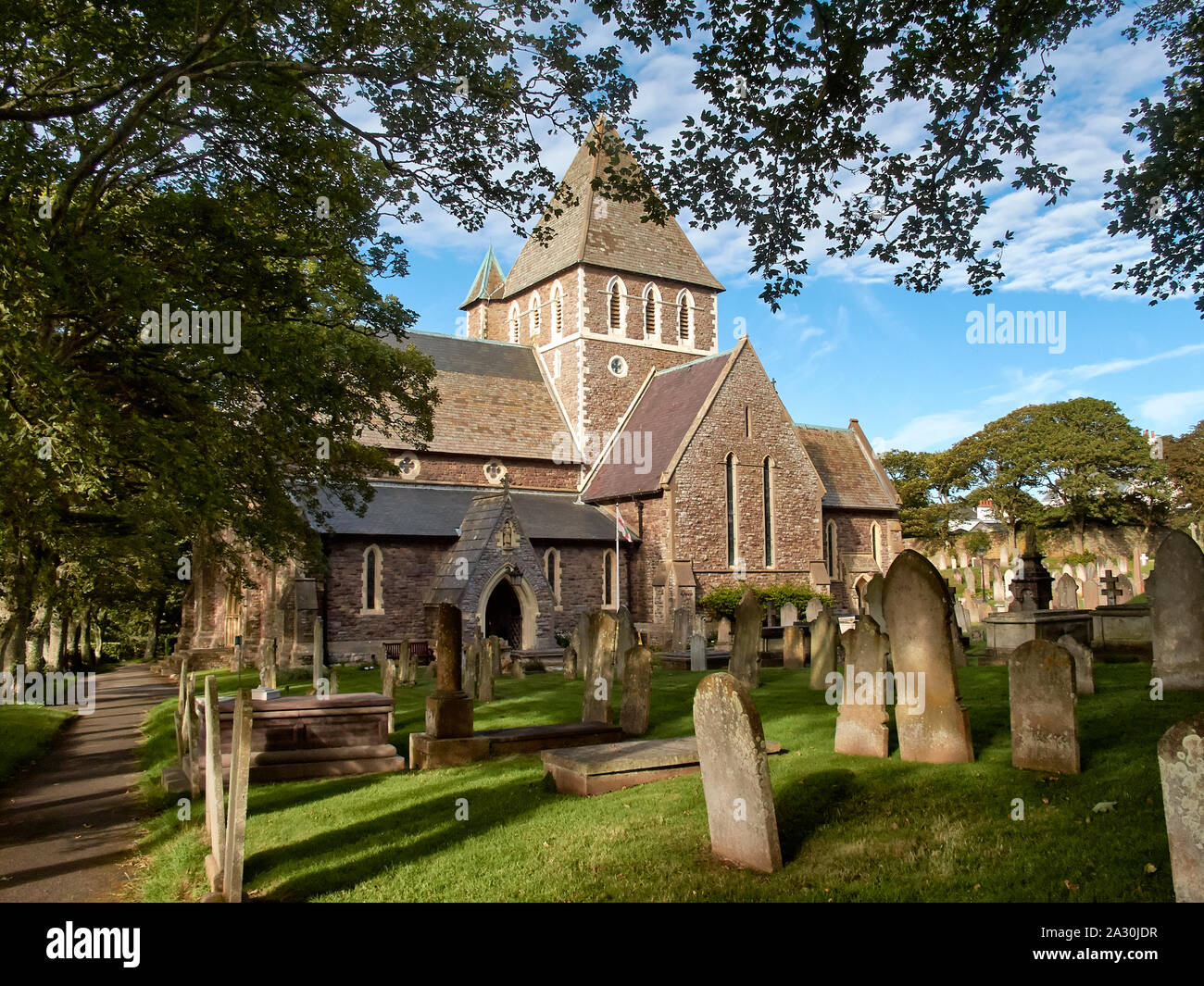 St. Anna Kirche und Friedhof, Alderney Stockfoto