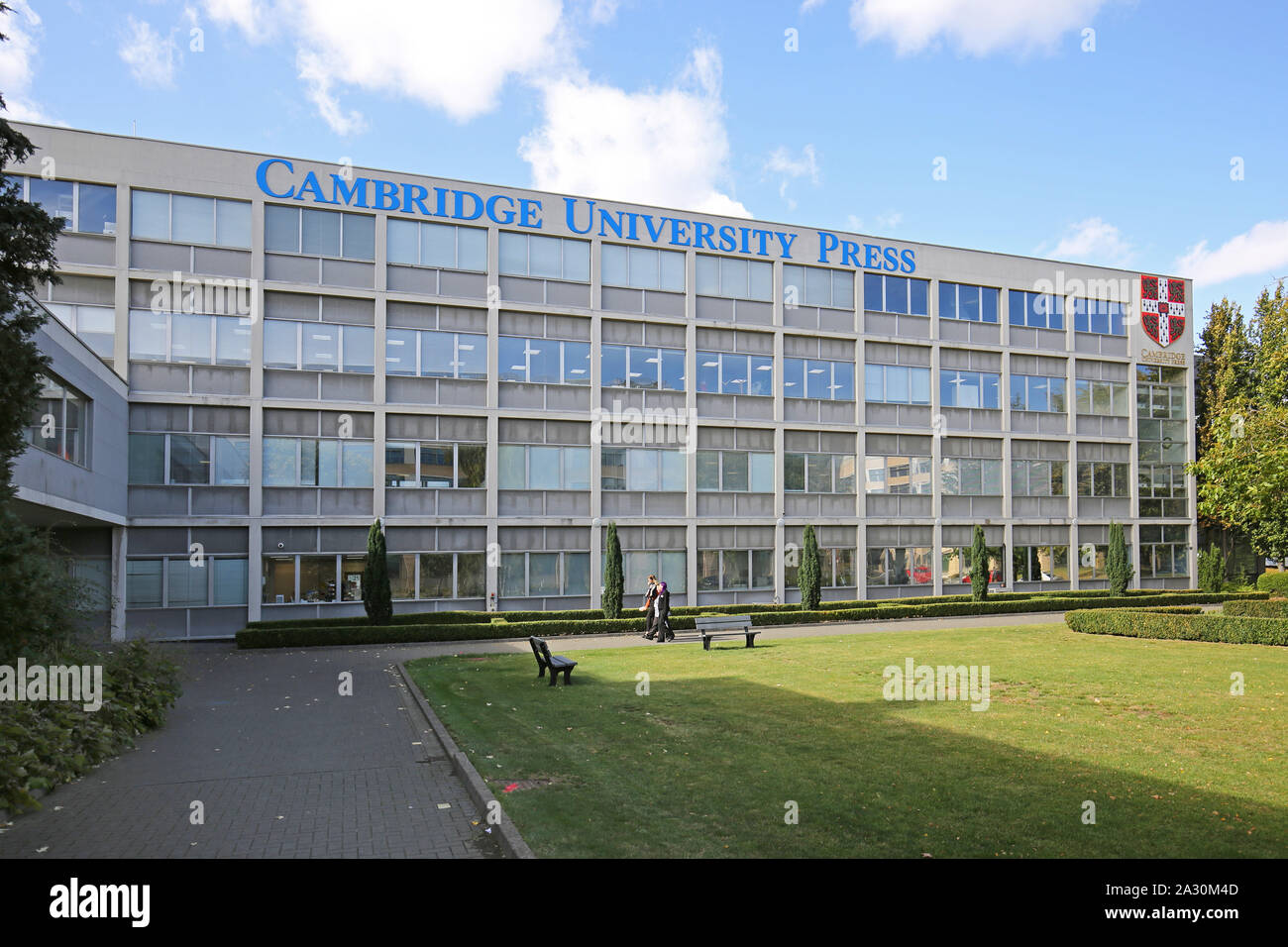 Hauptsitz der Cambridge University Press, Cambridge, Großbritannien Stockfoto