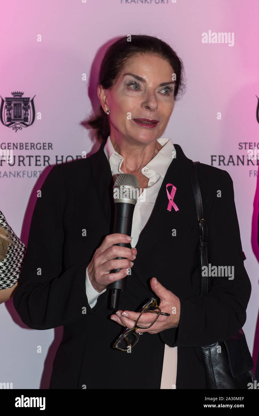 Gudrun Landgrebe beim Pink Ribbon Day im Hotel Steigenberger Frankfurter Hof. Frankfurt am Main, 01.10.2019 Stockfoto