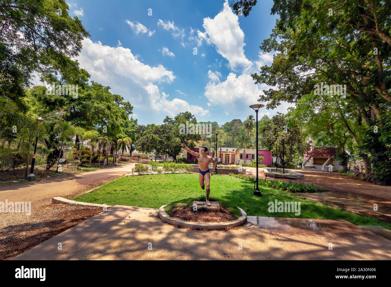 Grünflächen in Neyyar Dam, Kerela, Indien. Stockfoto