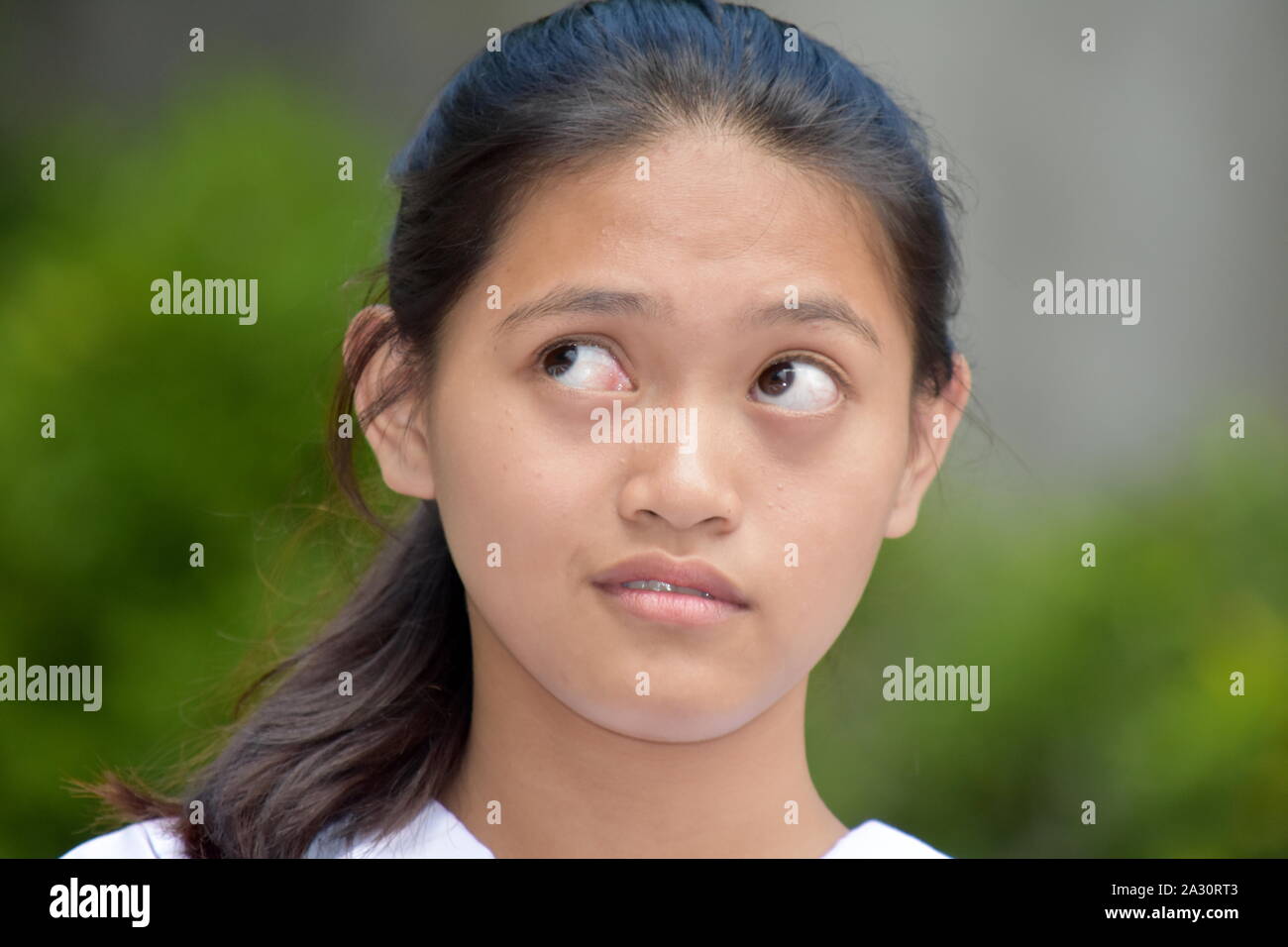 Eine apathische Jugend Weiblich Stockfoto