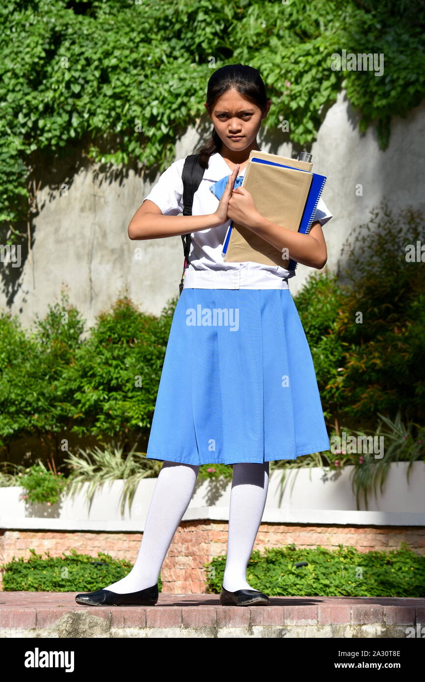 Ein Verärgerten asiatischen Person Stockfoto