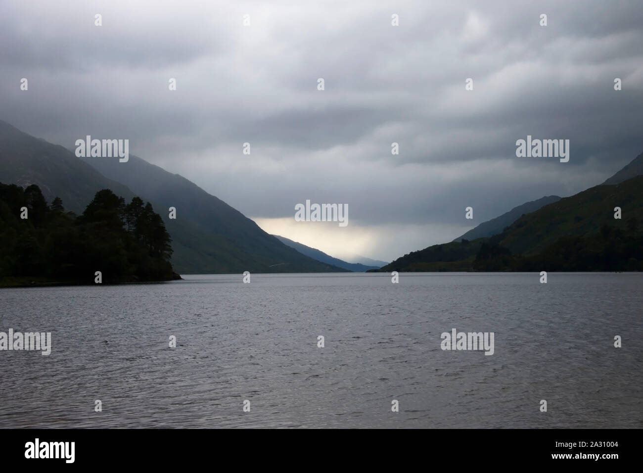 Schönen Blick auf Loch Shiel von Glenfinnan in Lochaber, Highlands, Schottland, UK Stockfoto