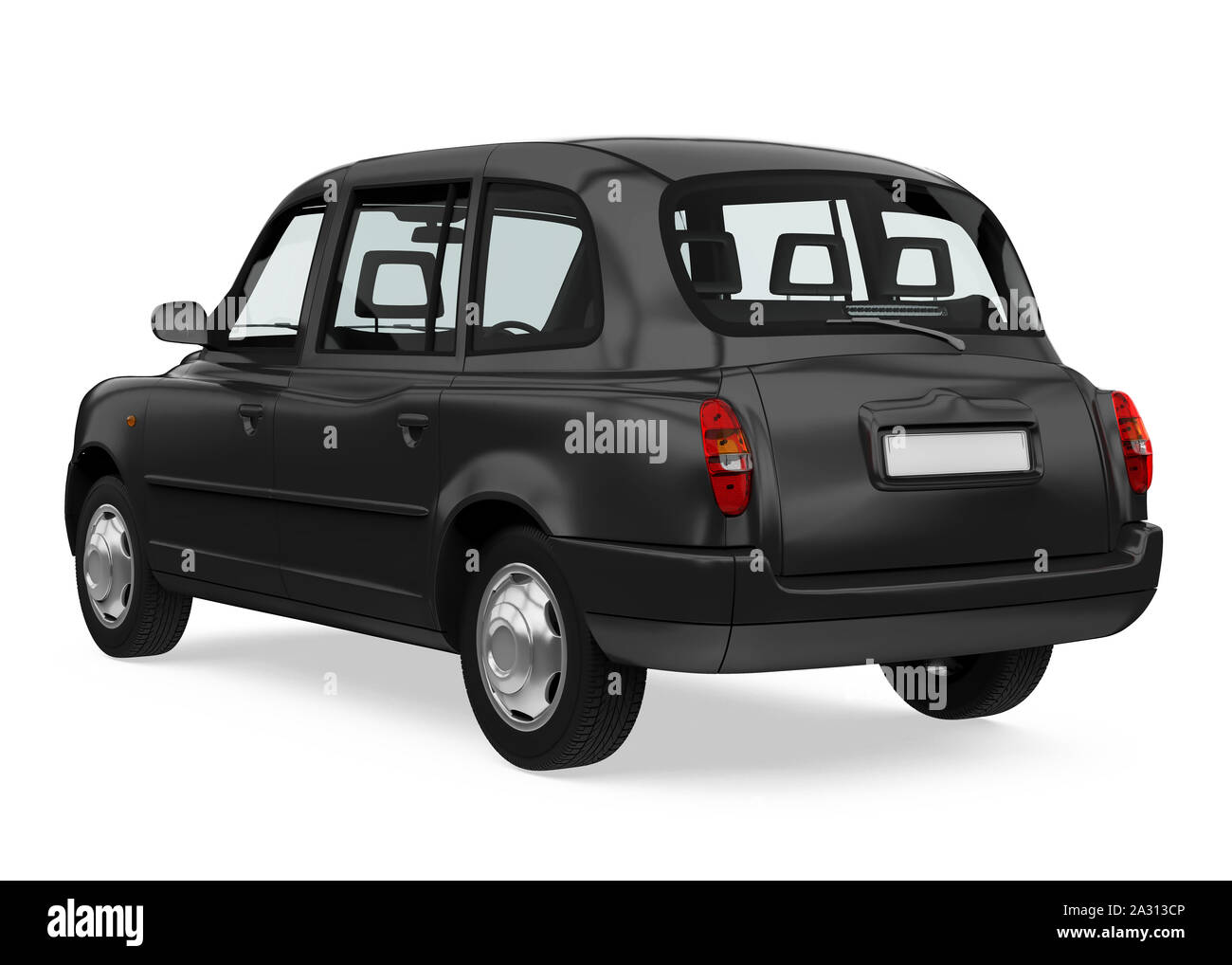England Taxi isoliert Stockfoto