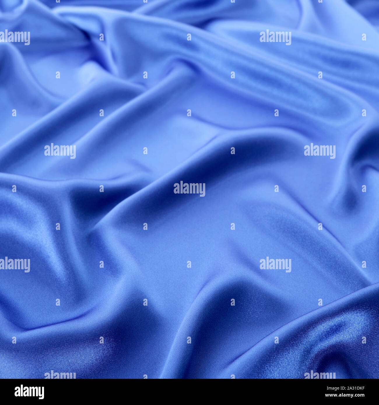 Blau glänzende Satin Hintergrund. Stockfoto