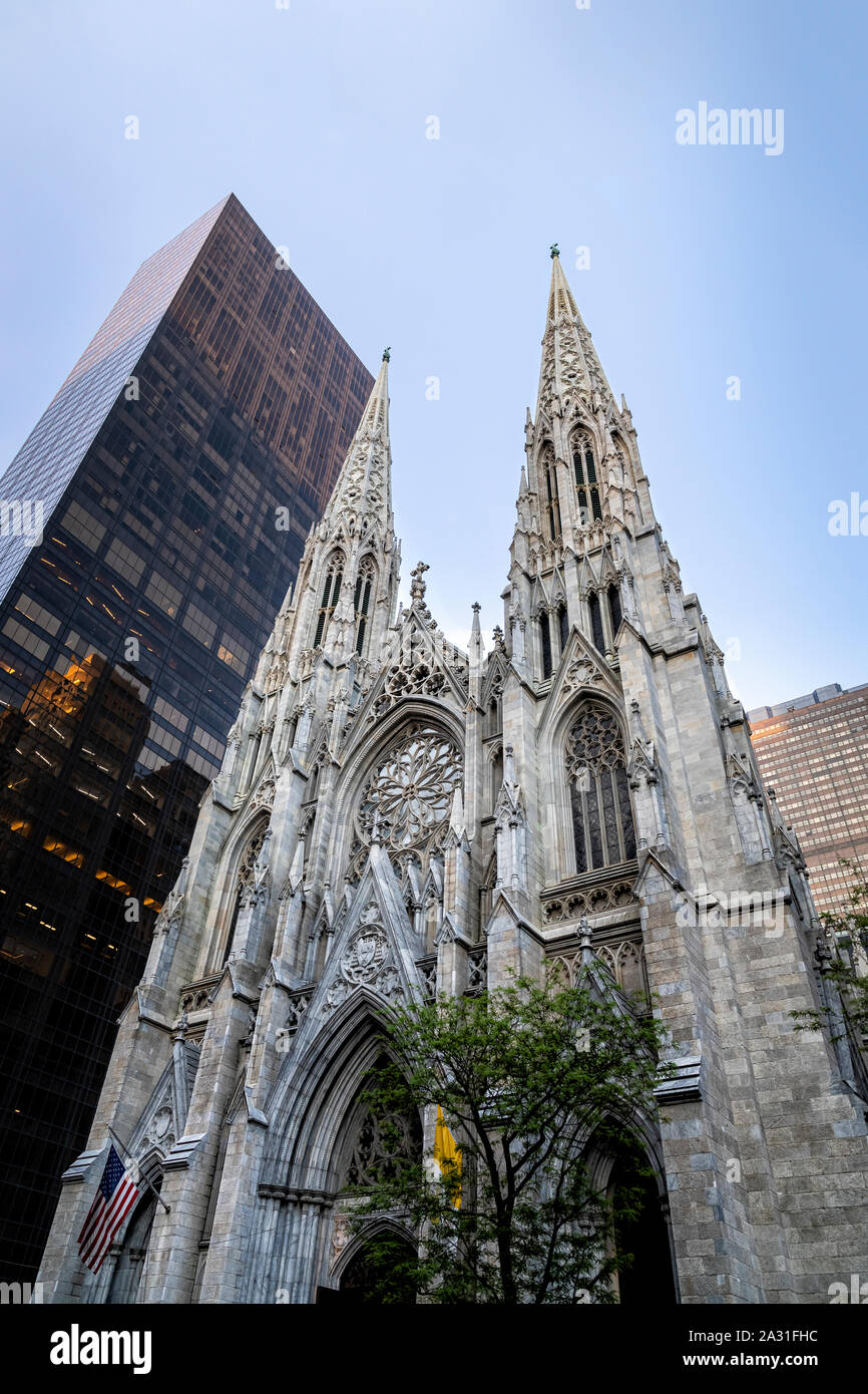 Die St. Patrick's Cathedral in New York City, USA. Stockfoto