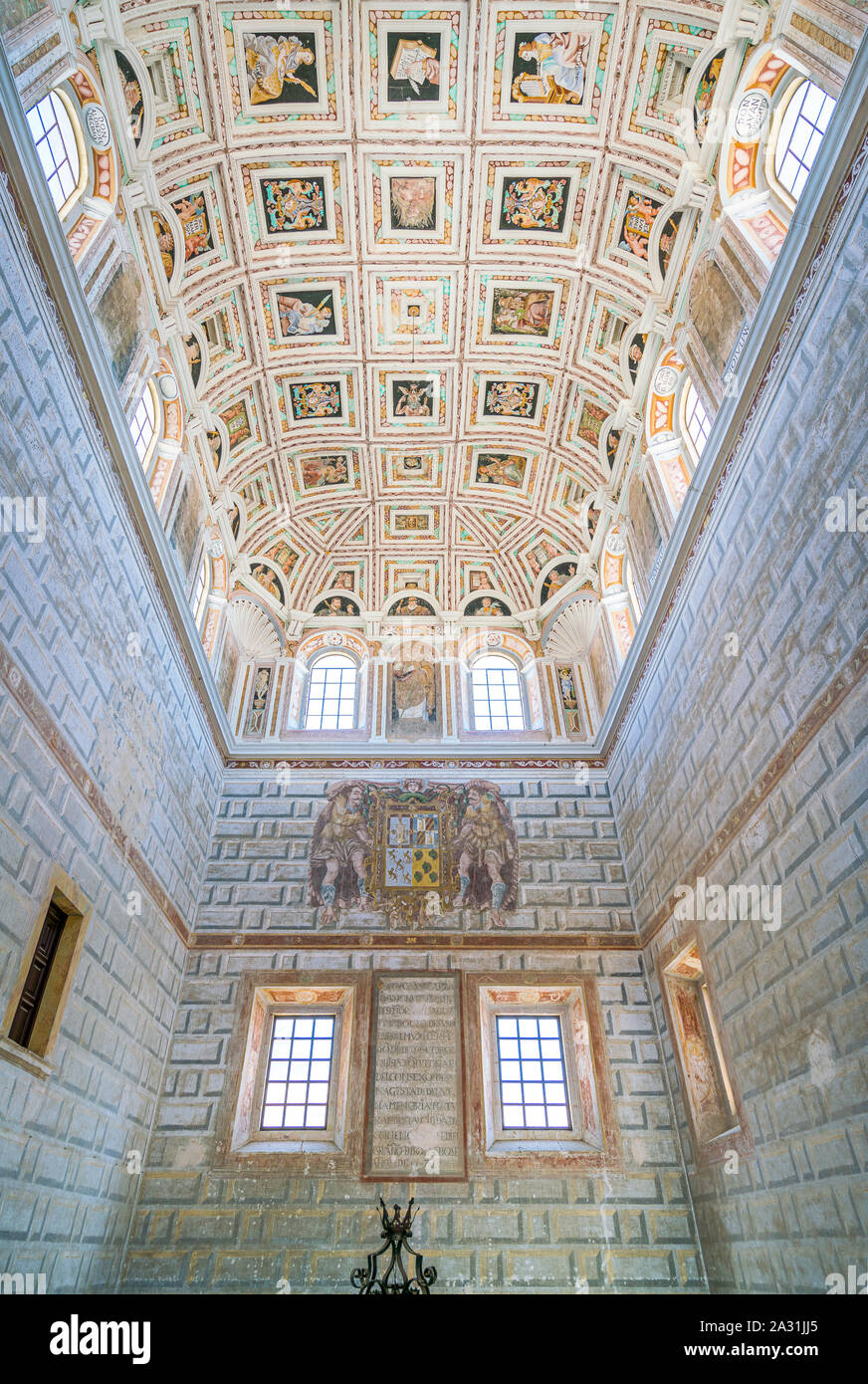 Ein Blick in das Krankenhaus de Santiagio in Ubeda, Jaen, Andalusien, Spanien. Stockfoto