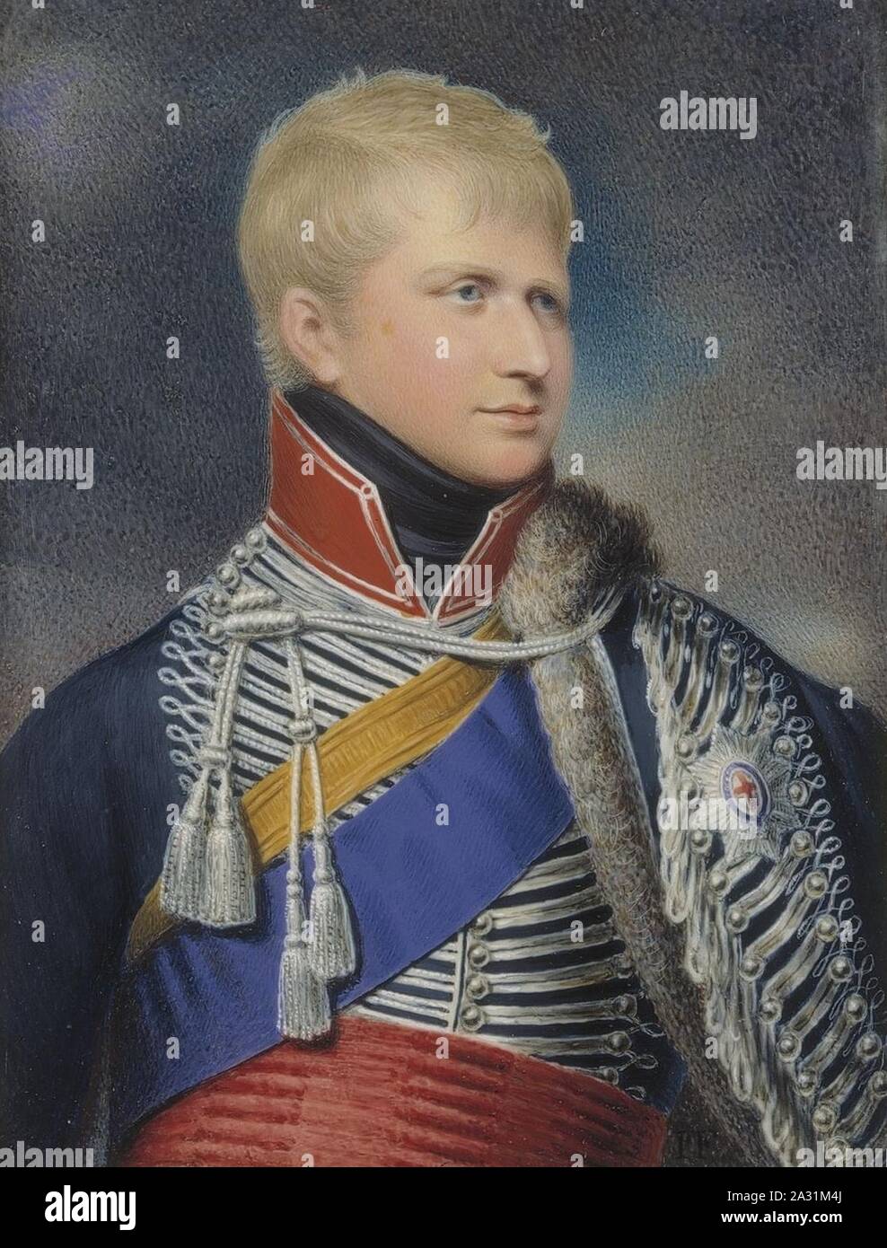 Ernst August von Fischer 1823. Stockfoto