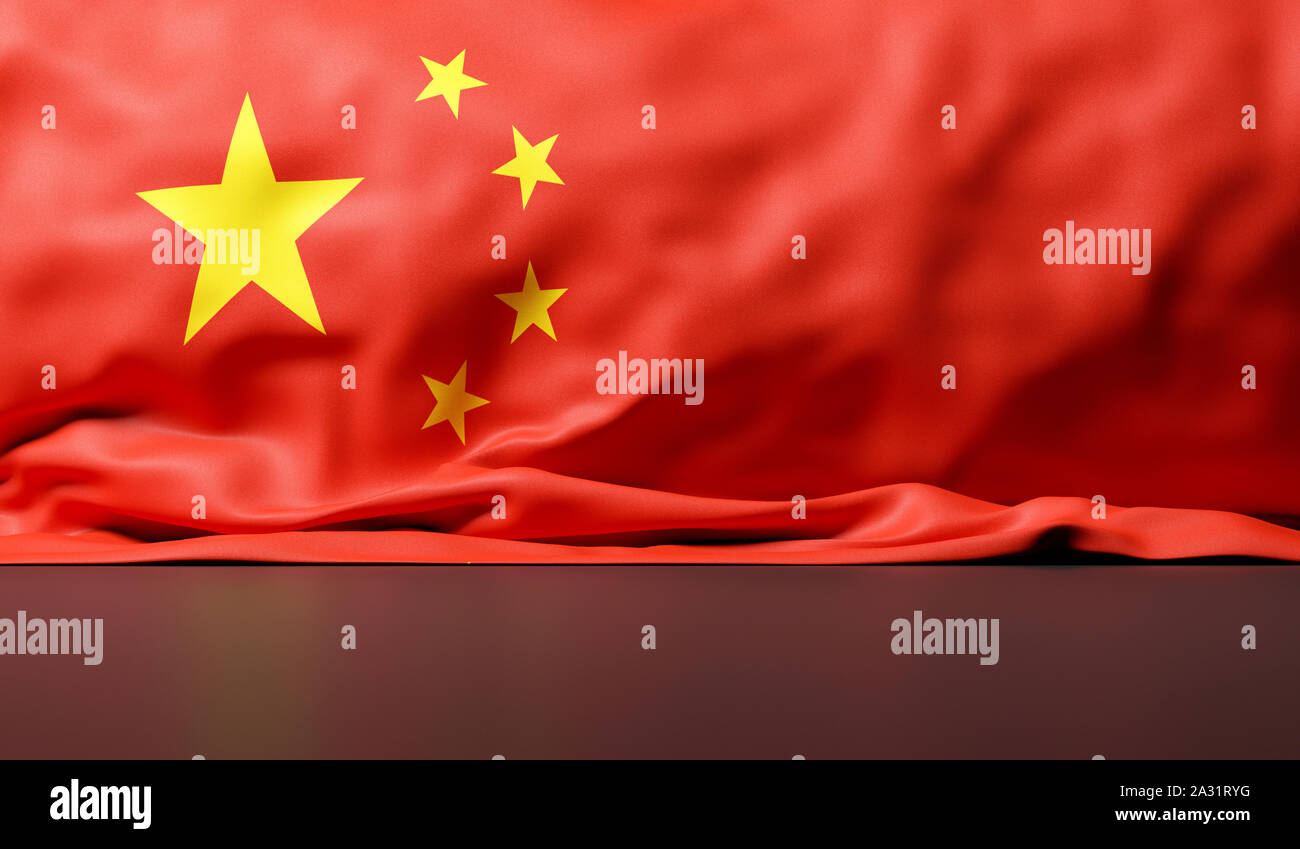 chinesische Flagge Stockfoto