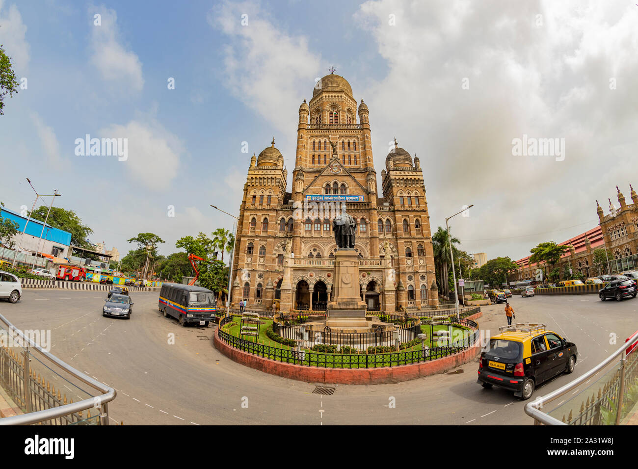 Mumbai, Maharashtra Indien August 12, 2019 Municipal Corporation von grösserem Mumbai, auch als Brihanmumbai Municipal Corporation bekannt. Es ist Indiens ric Stockfoto