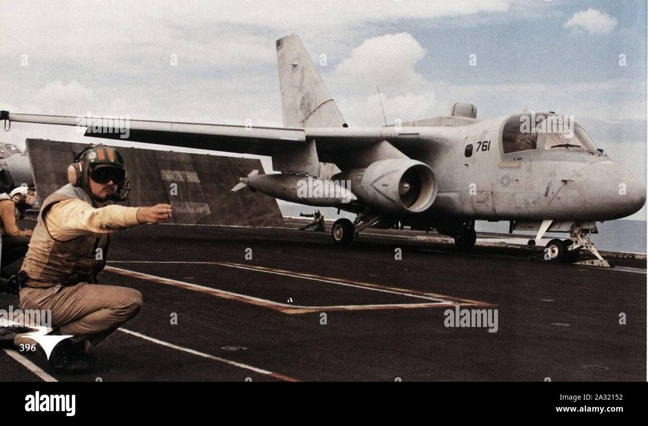 ES-3A ov VQ-6 von USS Saratoga (CV-60) 1994 ins Leben gerufen. Stockfoto