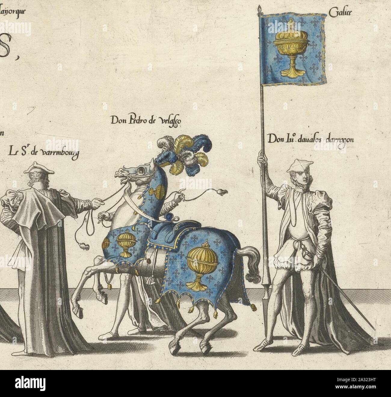 Escudo Reino de Galicia - Königreich Galizien - II. Stockfoto