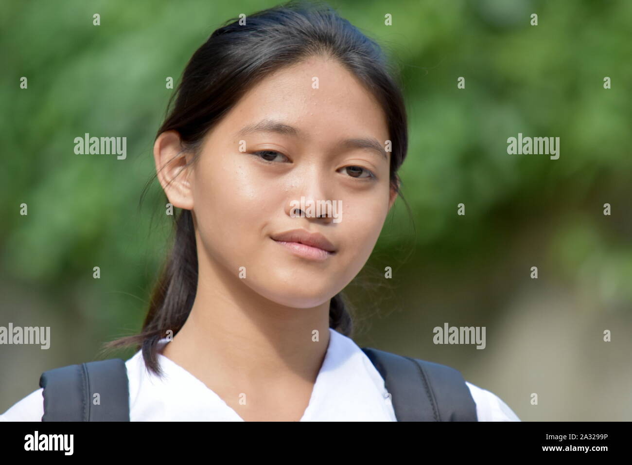 Eine emotionslose Cute Person Stockfoto