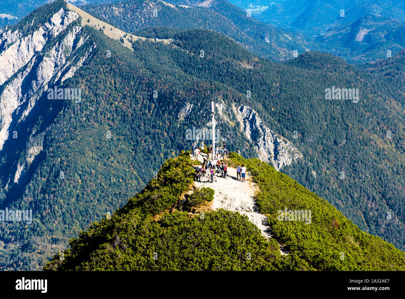 Blick vom herzogstand zum walchensee mit walchensee Fotos und