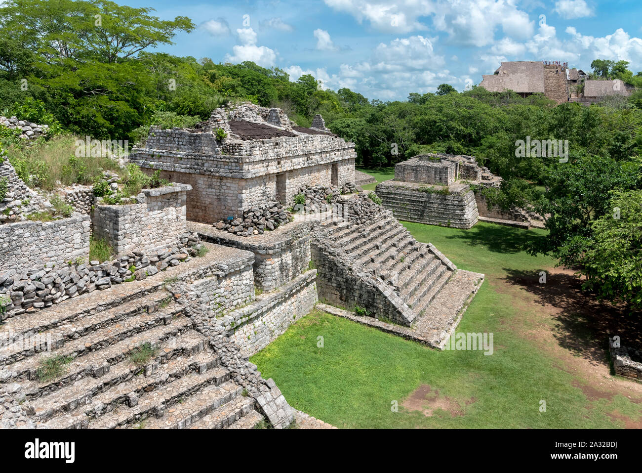 Die Ruinen der Maya-stadt Ek Balam, Halbinsel Yucatan, Mexiko Stockfoto