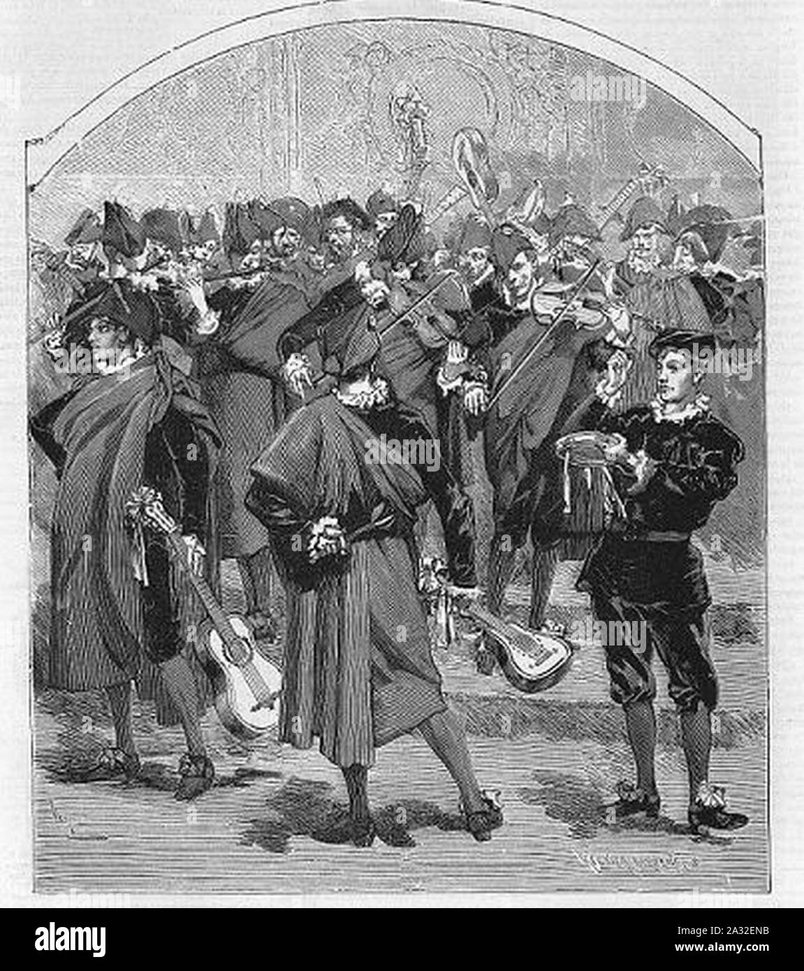 Estudiantina Espagnola - Le Monde Illustré - 16 Mars 1878. Stockfoto