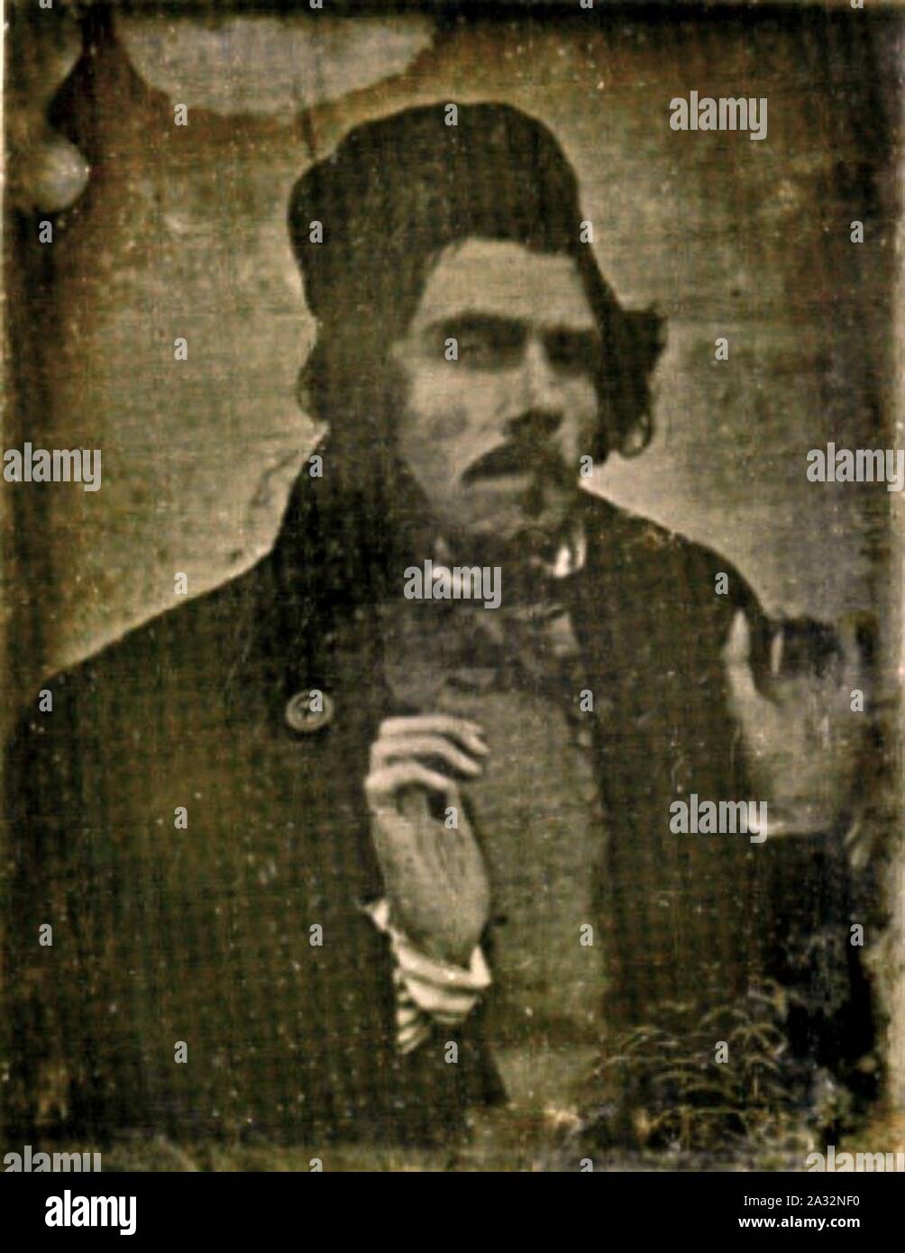 Eugene Delacroix durch Leon Riesener 1842. Stockfoto