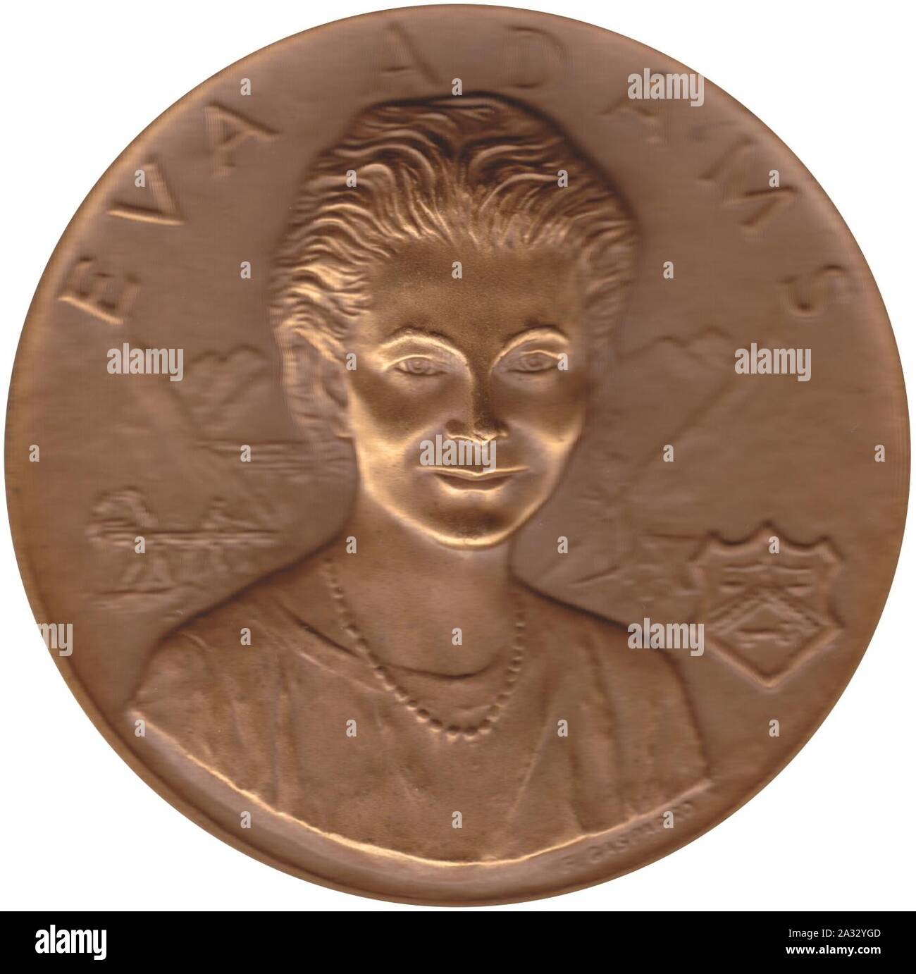 Eva Adams Medaille. Stockfoto