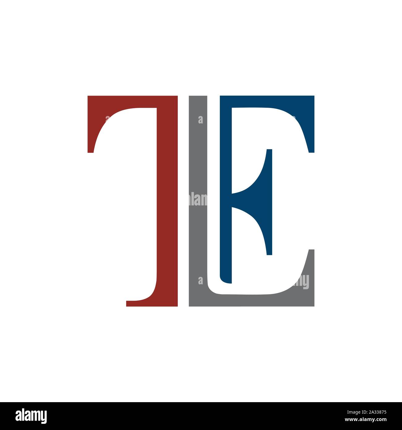 Moderne TLF Logo Design logo Vektor Inspirationen Stock Vektor