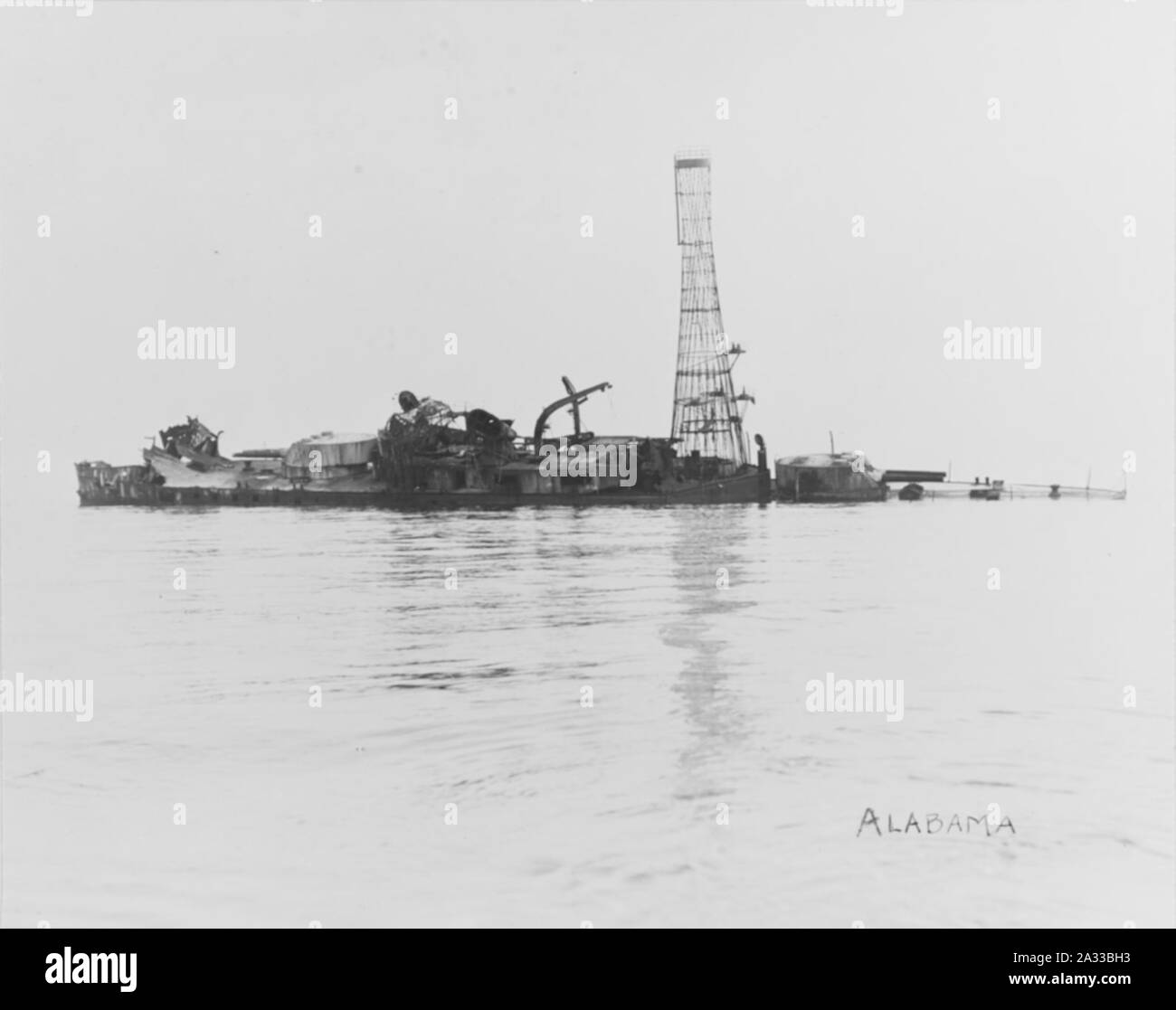 Ex-USS Tennessee (BB-8) - NH 57492. Stockfoto