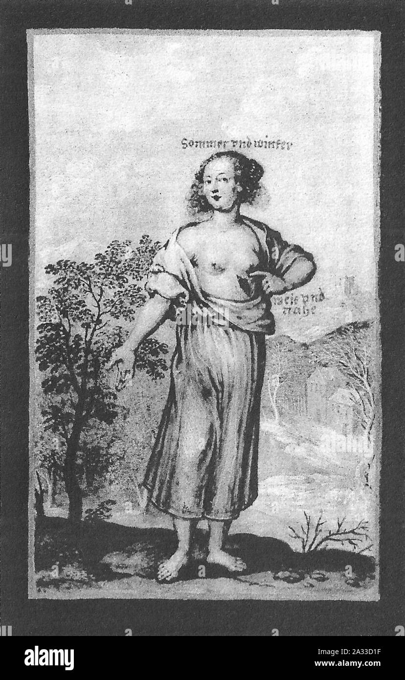 F Brentel zug. - Anna Maria Markgräfin von Baden-Durlach Miniatur 1645 ORMBFBi (13). Stockfoto