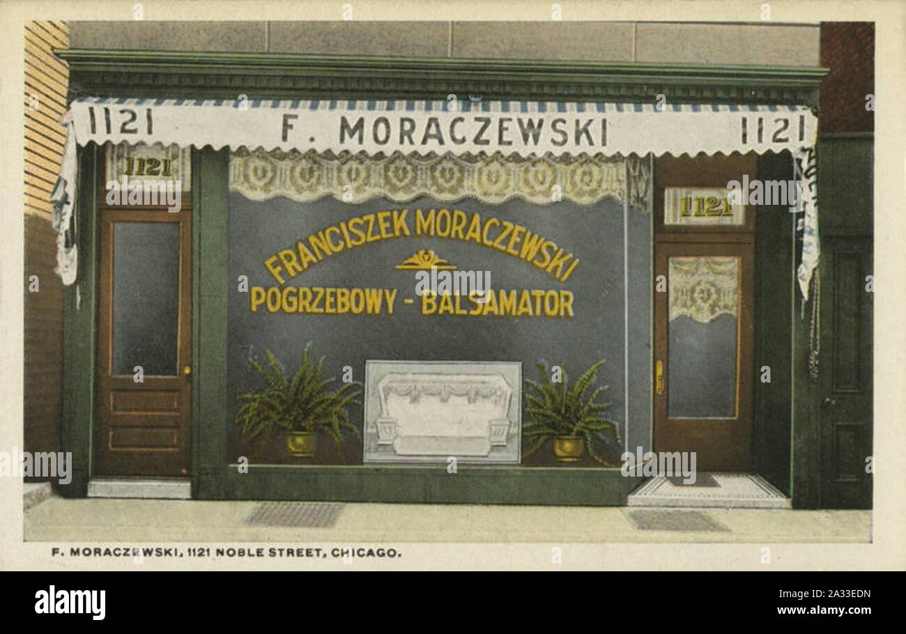 F. Moraczewski, 1121 Noble Street, Chicago Stockfoto