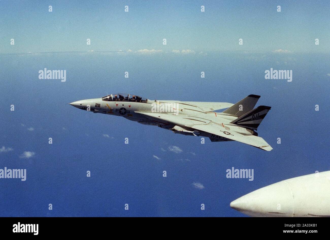 F-14A VF-111 fegte wieder Flügel 1983. Stockfoto