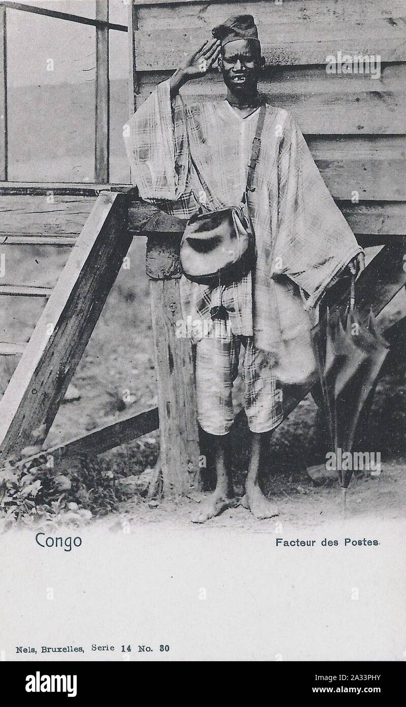 Facteur de Postes-Congo. Stockfoto
