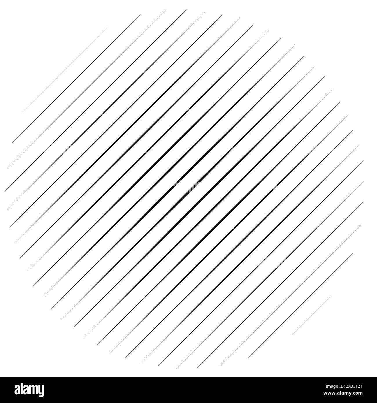 Diagonal, schrägen abstrakte geometrische Kreis. Schräge, hang Linien halftone Kreis. Radial, kreisförmigen neigen, kippen Sie parallele geraden Streifen (Dünne Stock Vektor