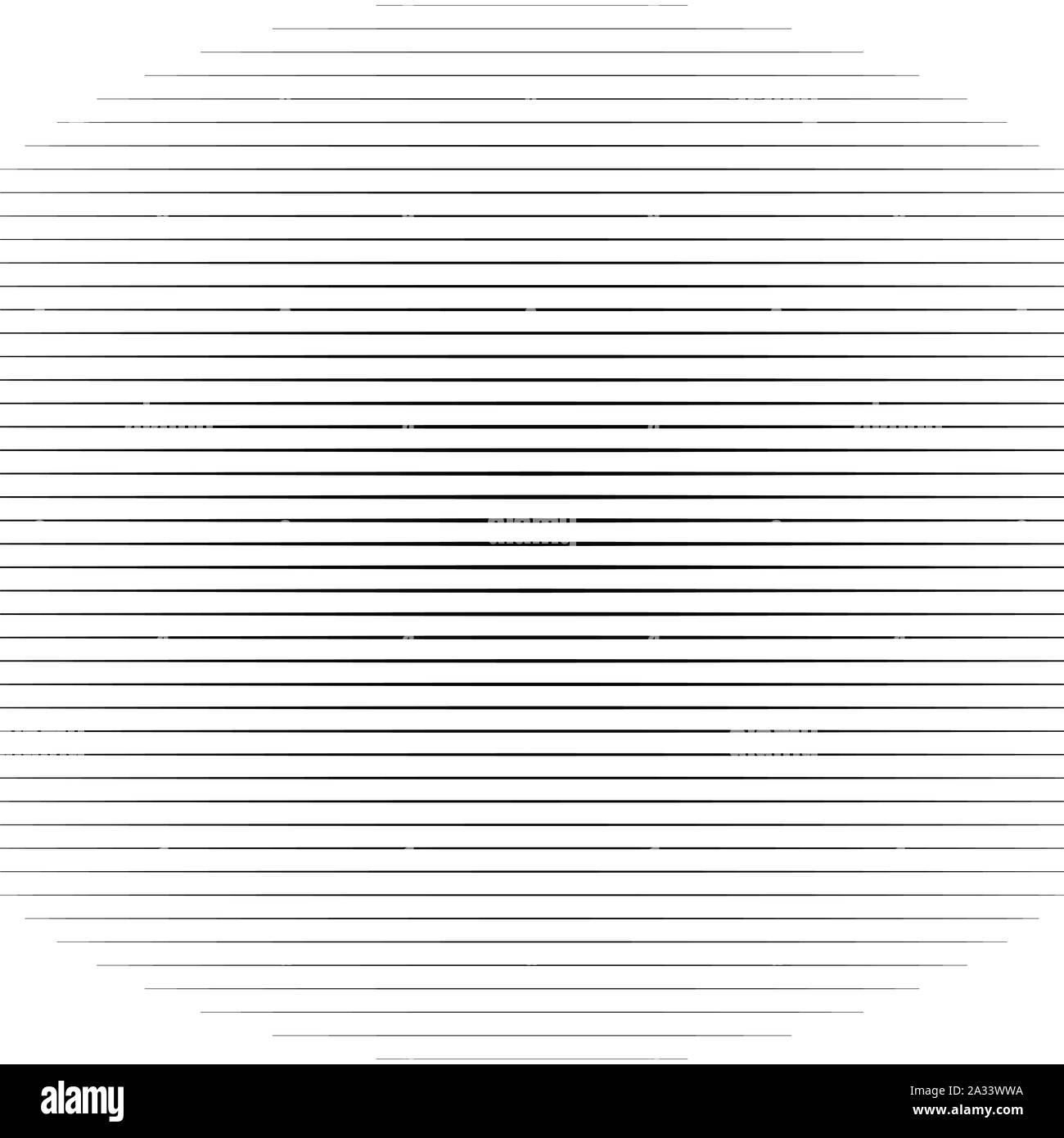 Horizontale Gerade, parallele Linien, Streifen Muster Hintergrund im quadratischen Format. Simpe, grundlegende geometrische Struktur Stock Vektor