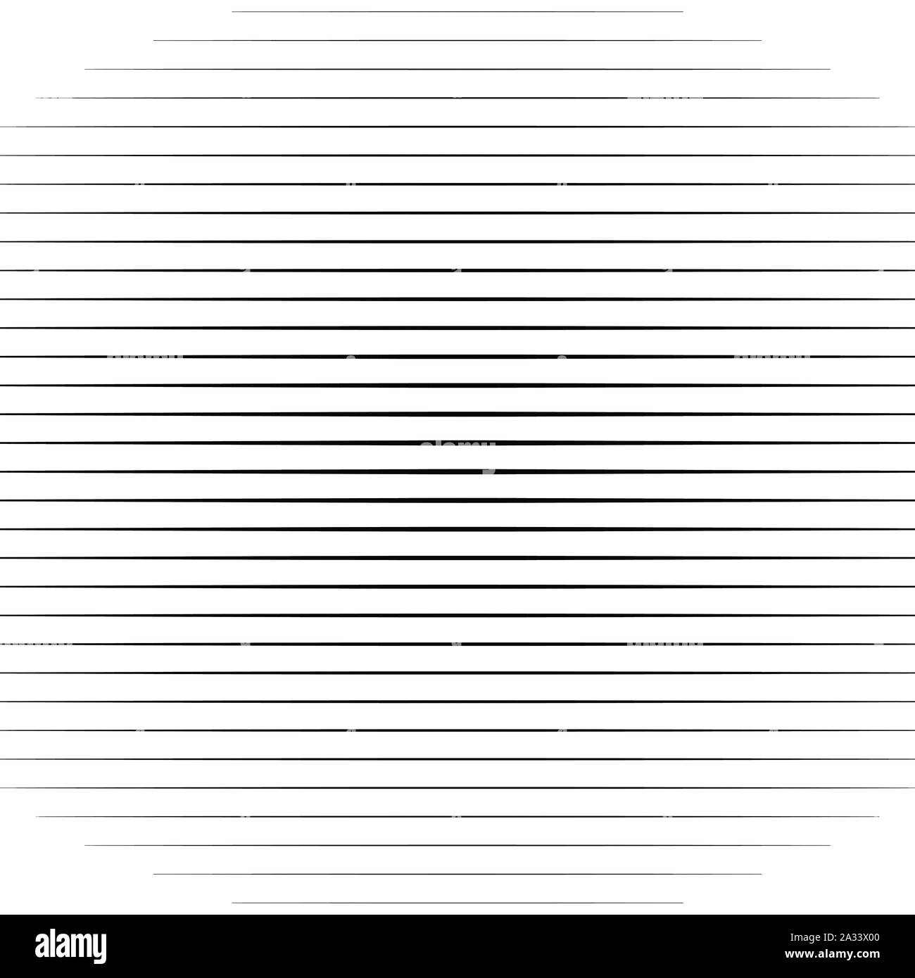 Horizontale Gerade, parallele Linien, Streifen Muster Hintergrund im quadratischen Format. Simpe, grundlegende geometrische Struktur Stock Vektor