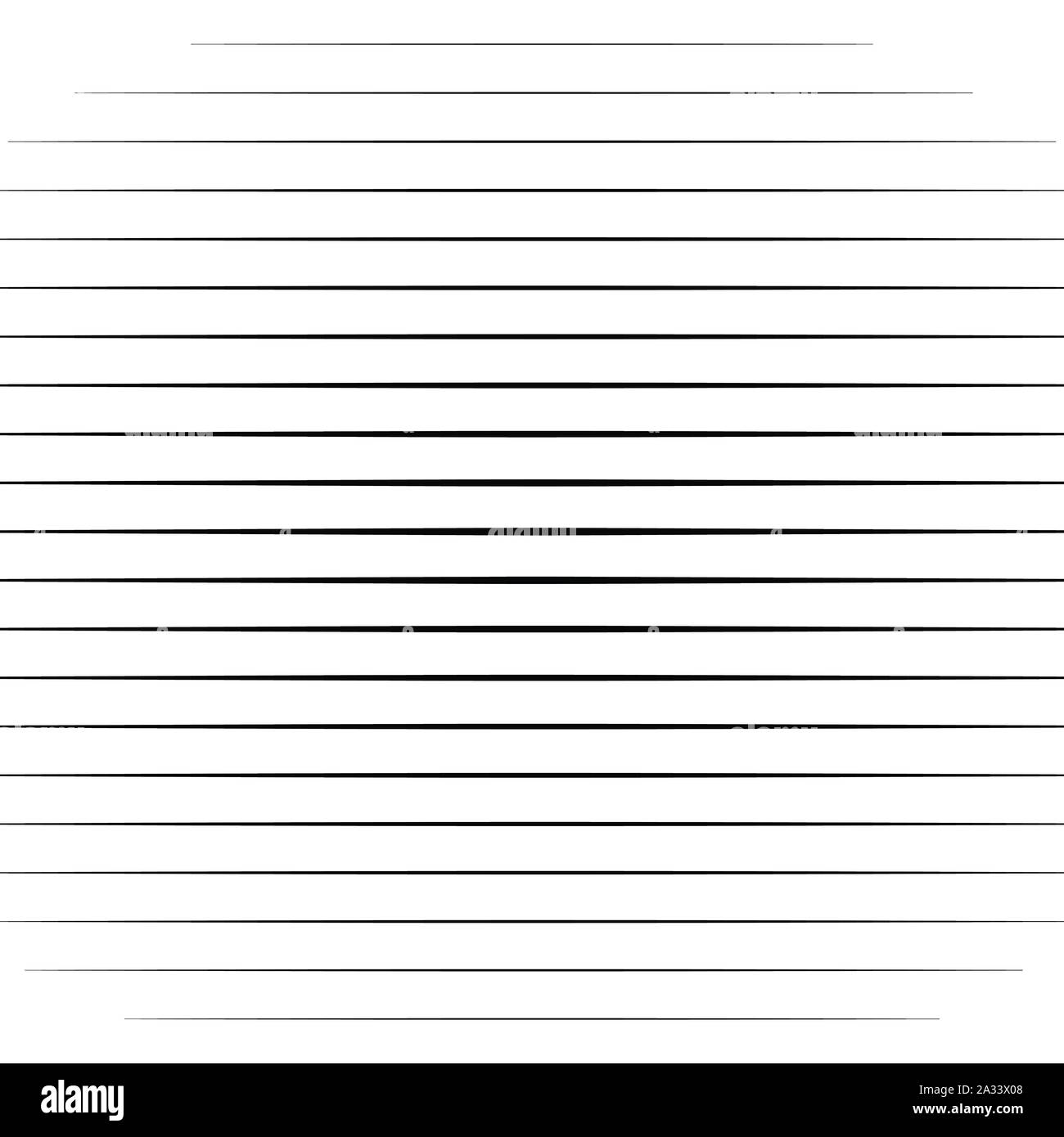 Horizontale Gerade, parallele Linien, Streifen Muster Hintergrund im quadratischen Format. Simpe, grundlegende geometrische Struktur Stock Vektor