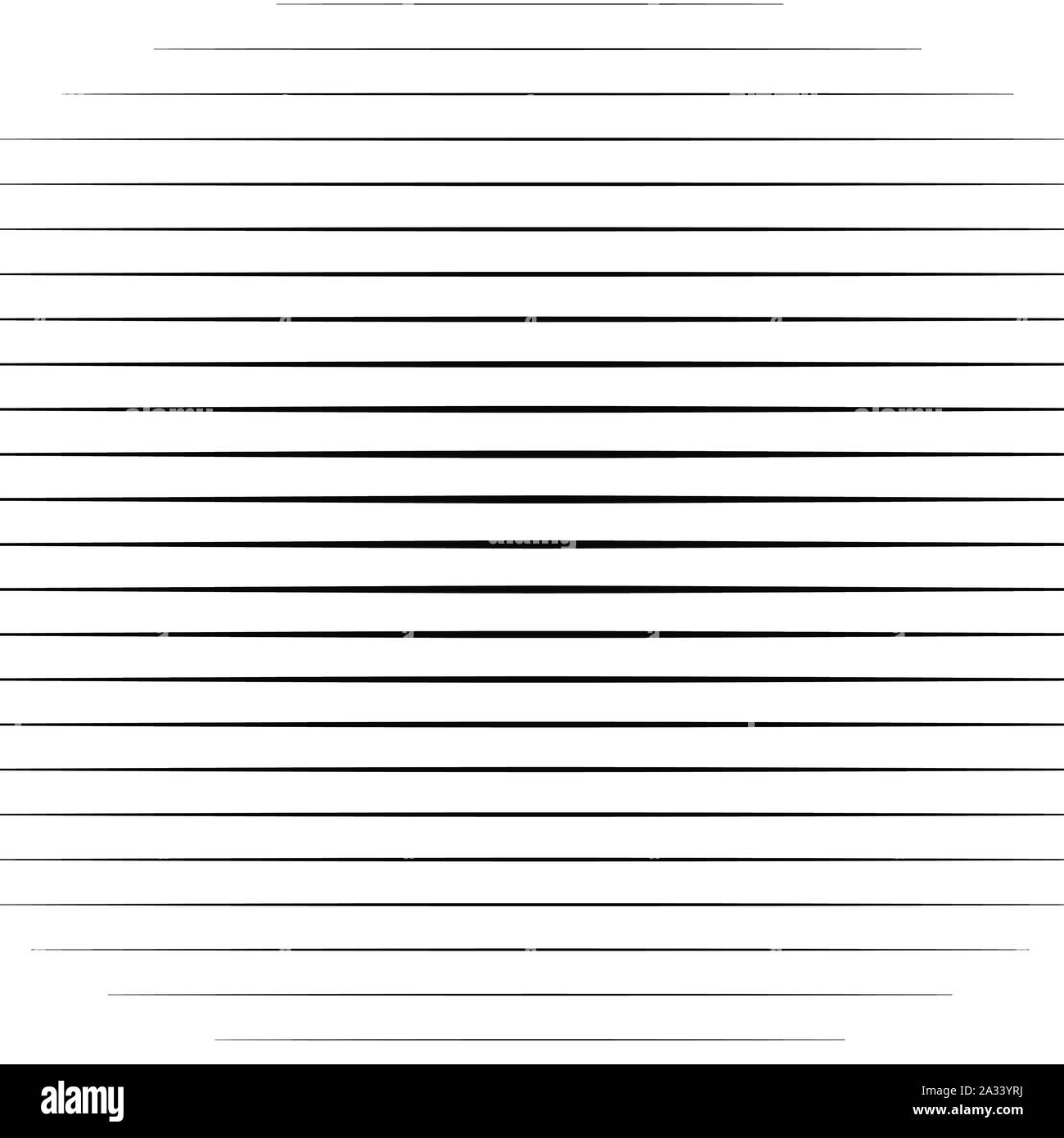 Horizontale Gerade, parallele Linien, Streifen Muster Hintergrund im quadratischen Format. Simpe, grundlegende geometrische Struktur Stock Vektor