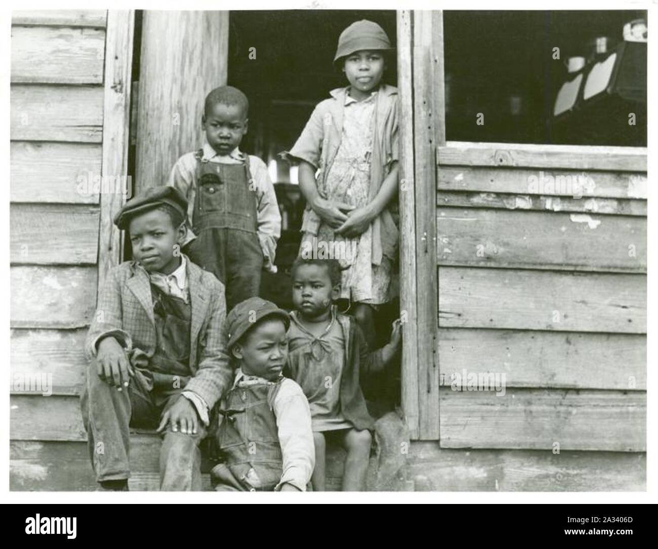 Familie von kleinen Grundbesitzer, die aus der Santee-Cooper verschoben... (3110581402). Stockfoto