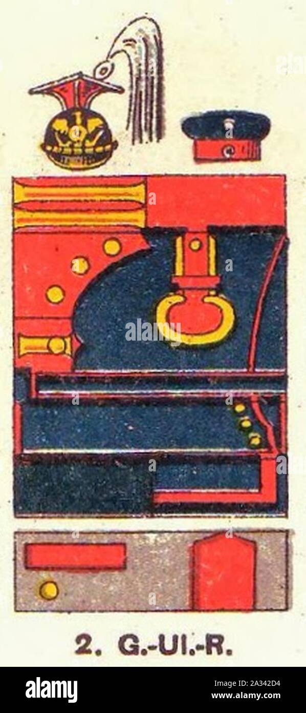 Farbschema der Einheitlichen 2. Garde-Ulanen-Regiment Uniformen der deutschen Armee Ruhl Tafel 15 sterben. Stockfoto