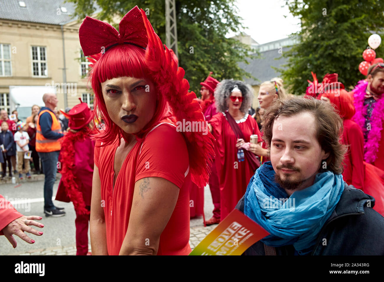 Kopenhagen Stolz ist Dänemarks größte jährliche Menschenrechte Festival, auf LGBT-Themen konzentriert. Stockfoto