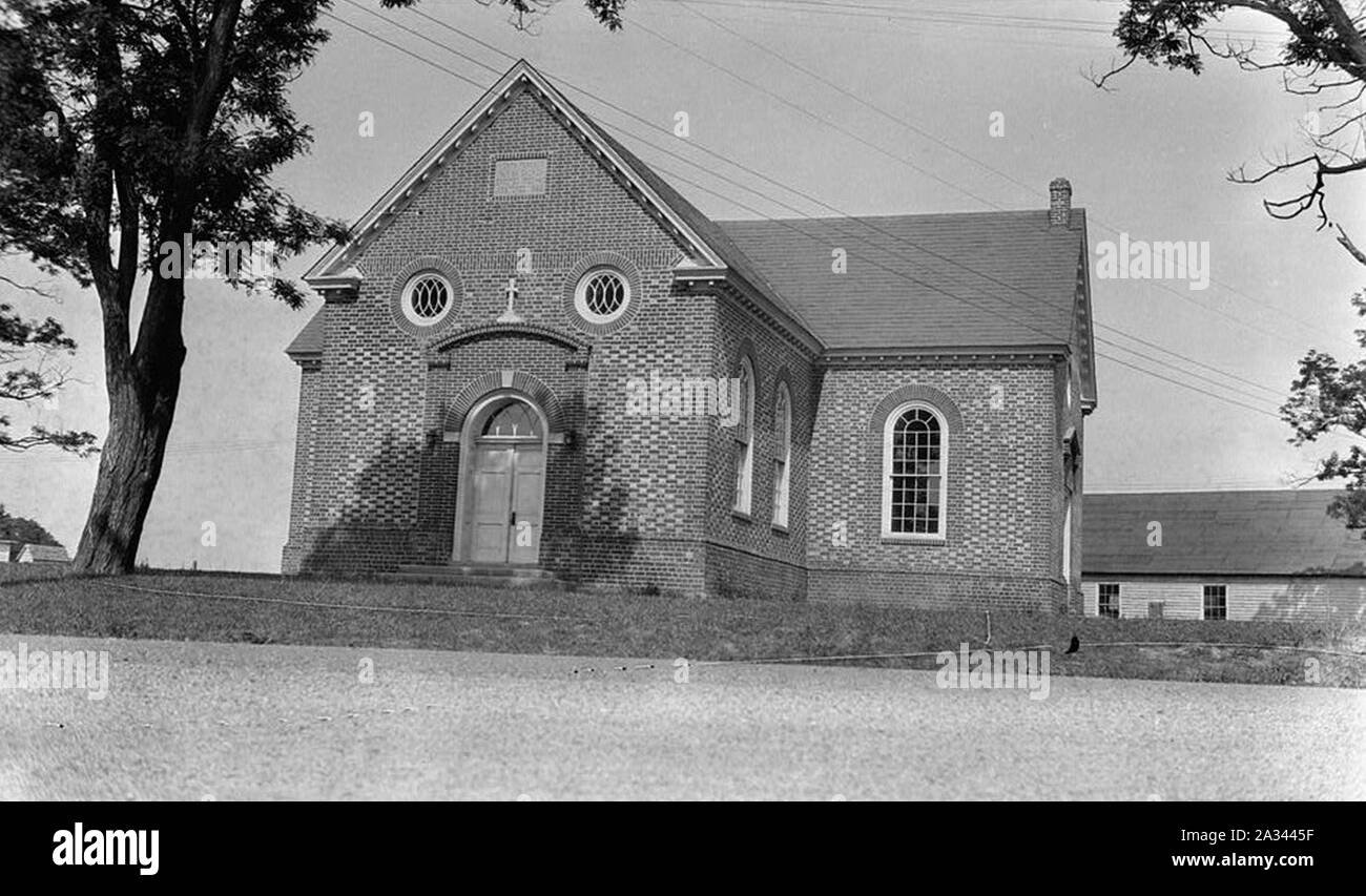 Farnham Kirche (Bischöfliche), State Routes 602 and 607, Farnham (Richmond County, Virginia). Stockfoto