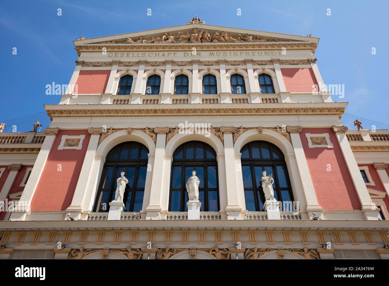 Konzertsaal Wiener Musikverein, Wien, Österreich Stockfoto