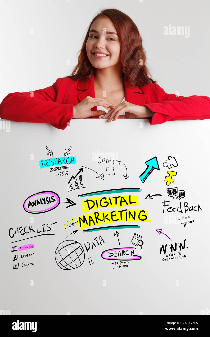 Das Konzept der Business, Technologie, das Internet und das Netzwerk. Marketing Konzept Stockfoto