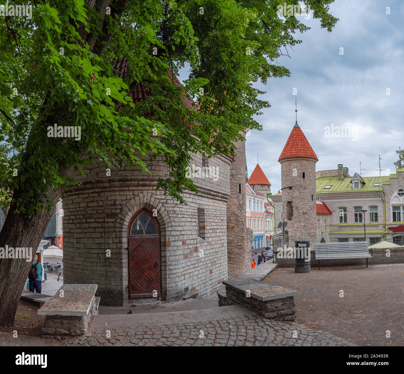 malerische und sehr schöne Fotos von Tallinn Stockfoto