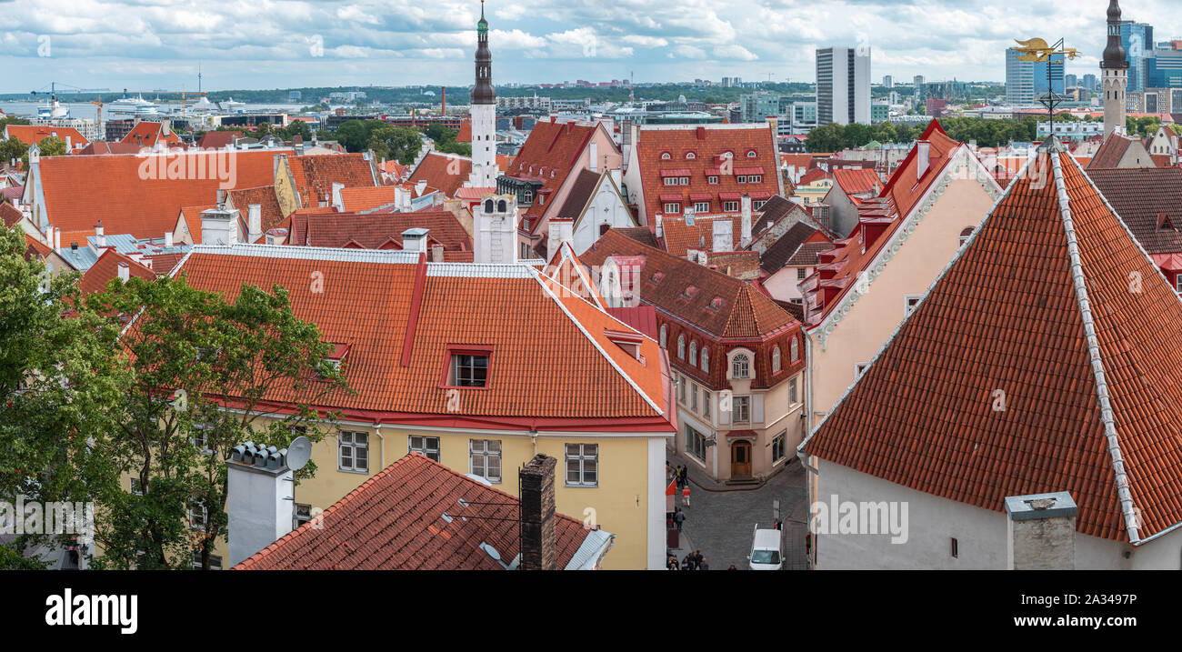 malerische und sehr schöne Fotos von Tallinn Stockfoto