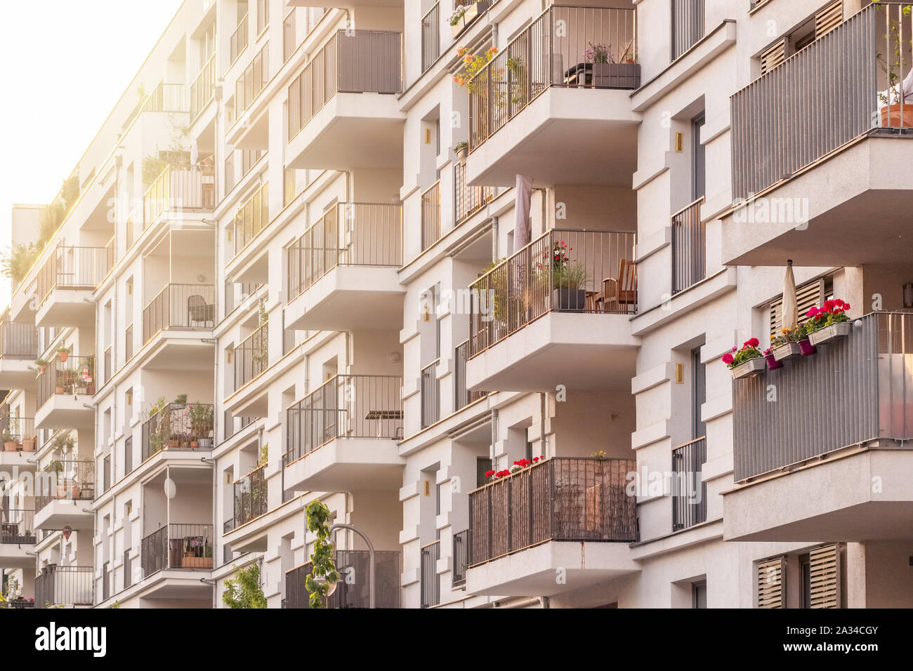 Moderne Wohnarchitektur Nahaufnahme Stockfoto
