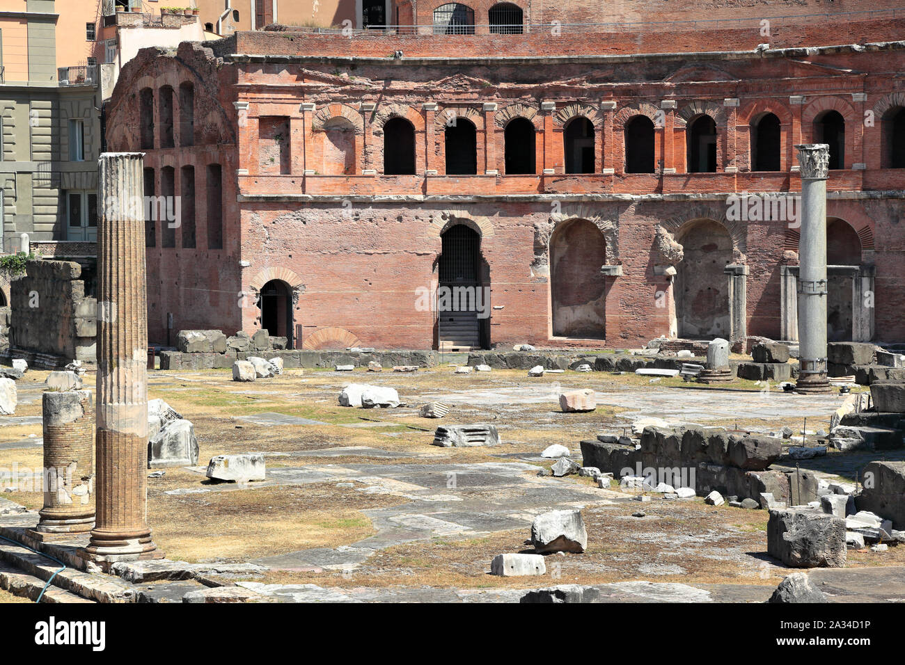 Die Trajan Markt, Rom - Italien Stockfoto