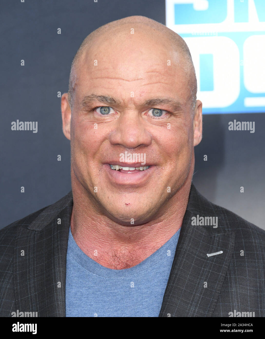 Oktober 4, 2019, Los Angeles, Kalifornien, USA: 04. Oktober 2019 - Los Angeles, Kalifornien - Kurt Angle. WWE 20. Jahrestag Gedenkfeier Premiere von WWE Friday Night SmackDown auf FOX im Staples Center statt. Photo Credit: Birdie Thompson/AdMedia (Credit Bild: © Birdie Thompson/AdMedia über ZUMA Draht) Stockfoto