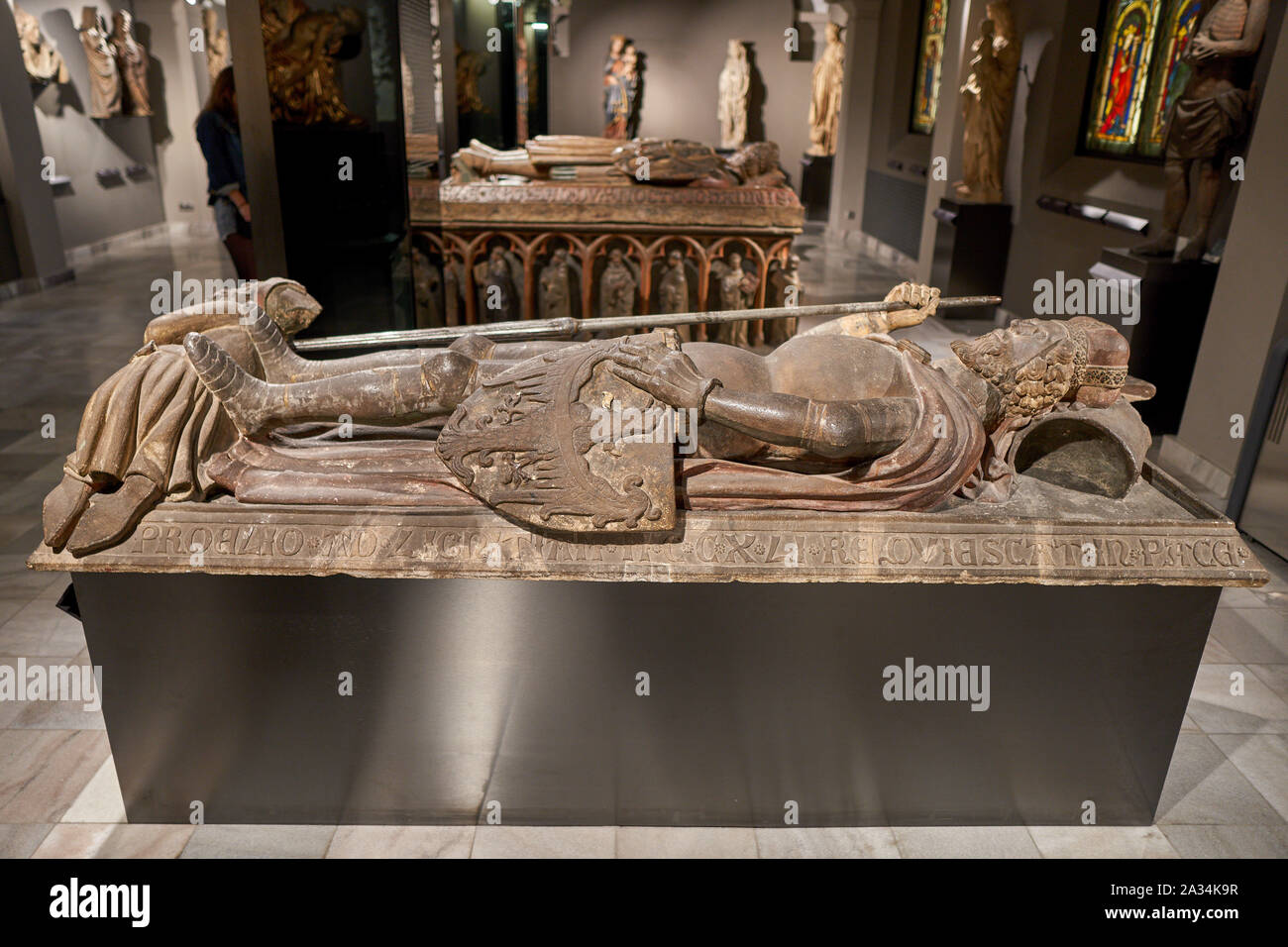 Herzog Heinrich II. Der fromme sepulcral Platte Nationalmuseum Wroclaw Niederschlesien Polen Stockfoto
