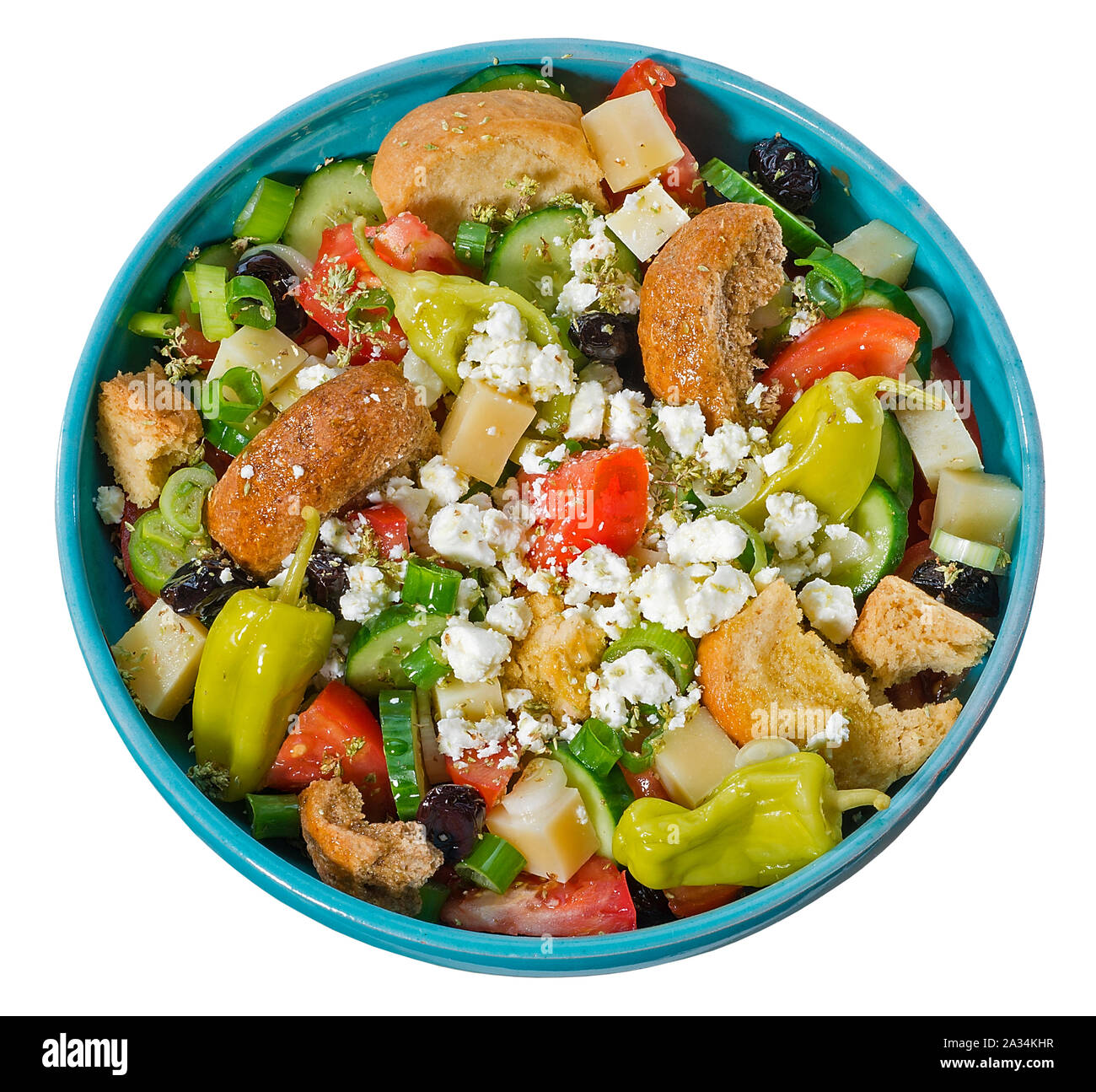 Griechischer Salat Stockfoto