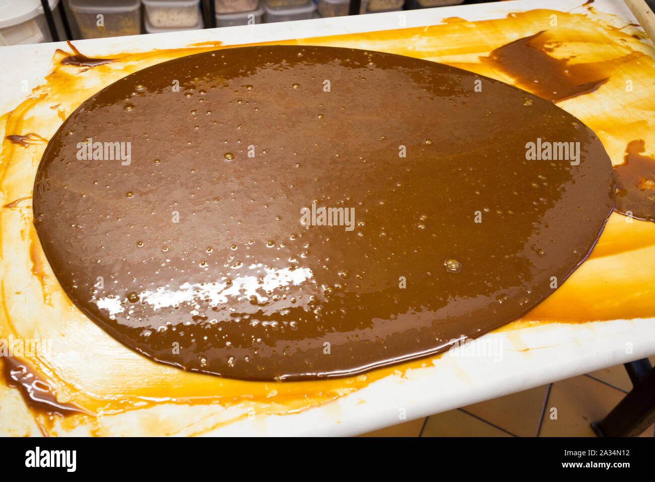 Die fudge/shop/handgemachte Fudge am Fudge Patch laden in Greenwich Market. Großbritannien (105) Stockfoto