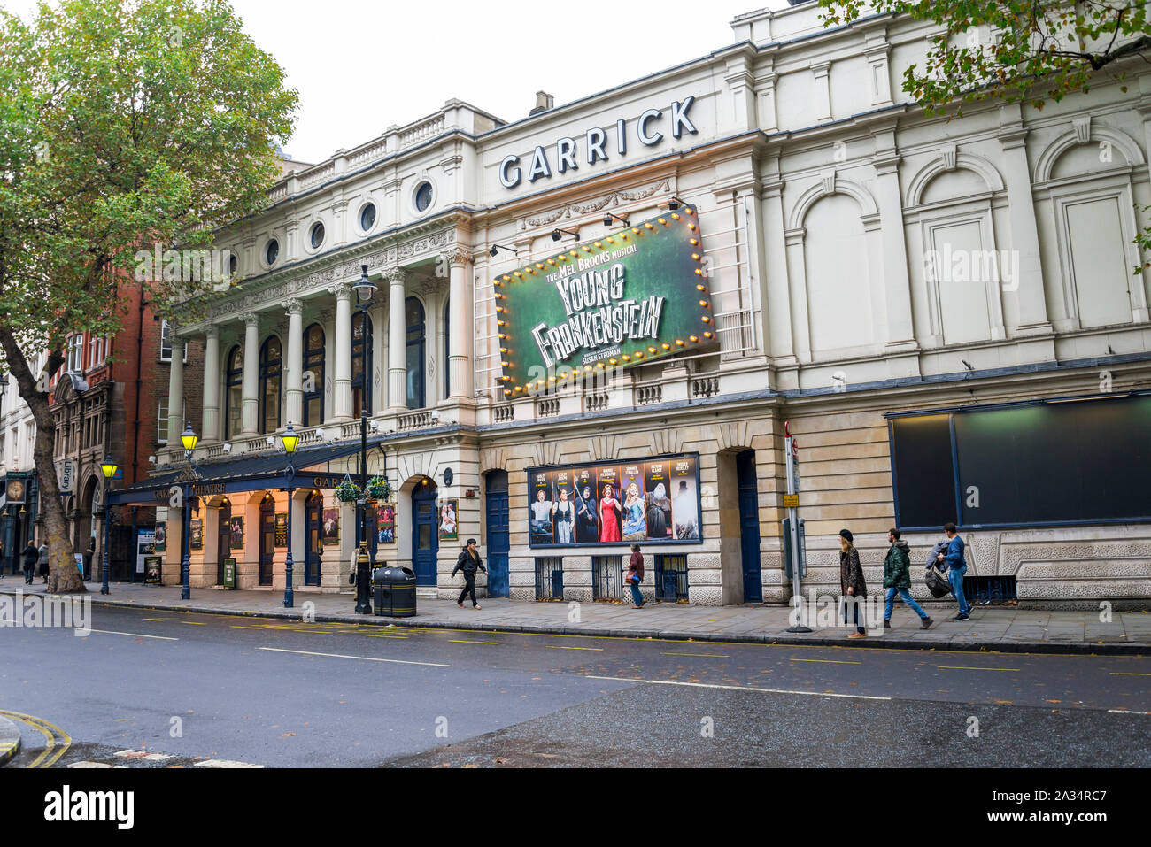 Garrick Theatre auf der Charing Cross Road in London, Vereinigtes Königreich Stockfoto